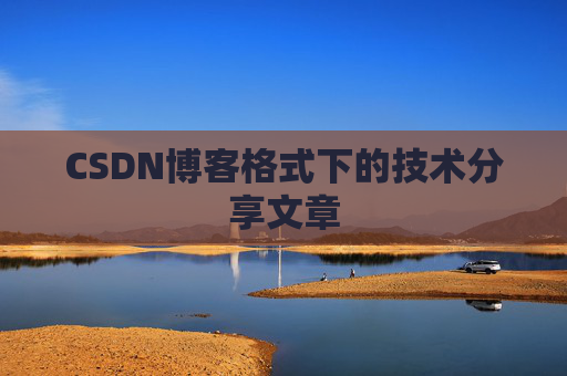 CSDN博客格式下的技术分享文章